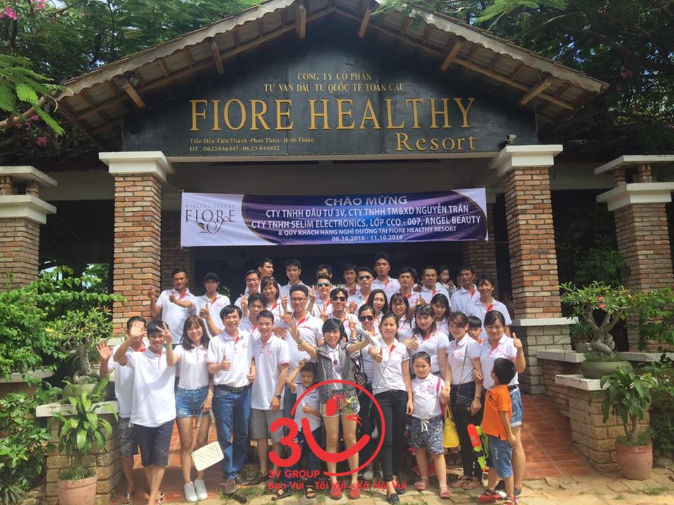 Trong 2 ngày 8 và 9/10/2016 vừa qua, công ty 3V đã tổ chức Tour du lịch tưng bừng tại Resort 4 sao FIORE HEALTHY RESORT – Phan Thiết 