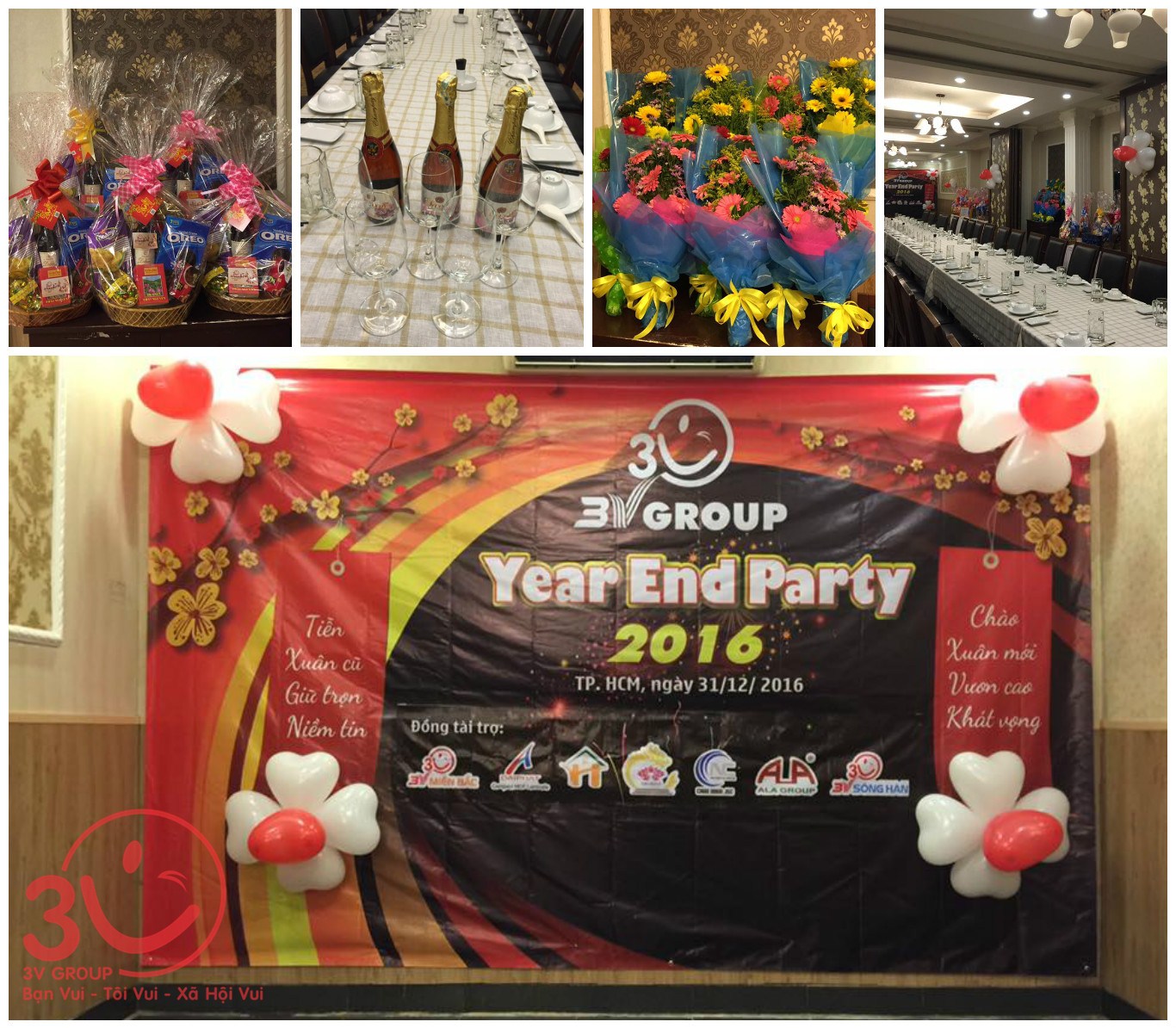 Khâu chuẩn bị trước giờ G được quan tâm kỹ lưỡng hứa hẹn một đêm Party tưng bừng  của đại gia đình 3V